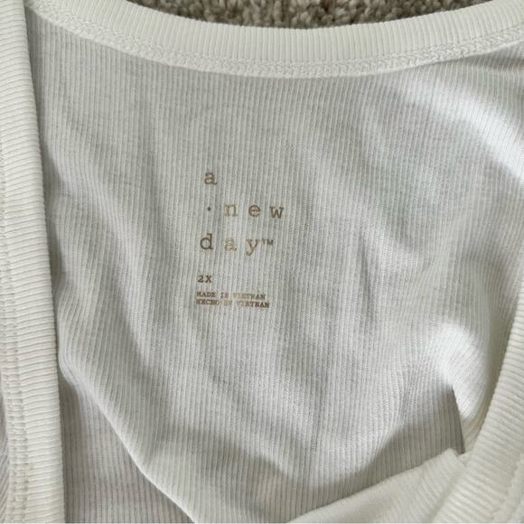 NWT A New Day White Bodysuit Womens Size 2X - Picture 9 of 9